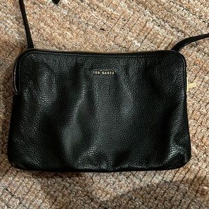 Ted Baker black and gold small purse